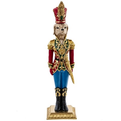 GAEM Фигурка декоративная "Солдатик-собака", L9 W9 H32 см