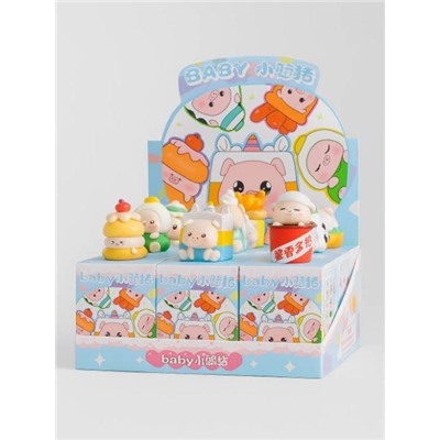 Сувенир в сюрприз-упаковке «Sweet pig», mix (7,7 см), пластик, шоубокс 9 шт.