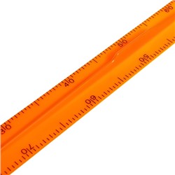 Линейка для школьной доски с держателем, 1 м, оранжевый