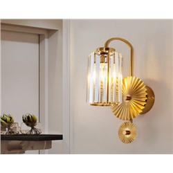 299-231 Бра диам 20 см, выс. 50 см (х1)Стекло+метал