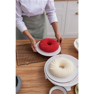 Решётка для глазирования и остывания кондитерских изделий KONFINETTA, 40×25×1.5 см, чёрная