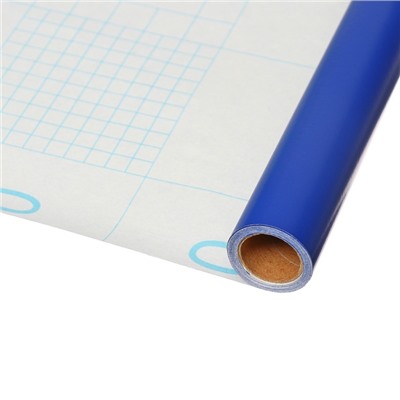 Плёнка самоклеящаяся, синяя, 0.45×3 м, 80 мкм