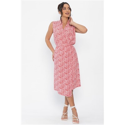 Платье Хьюми (красно-белое) П13935-35М