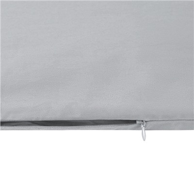 Комплект постельного белья из премиального сатина светло-серого цвета из коллекции Essential, 150х20