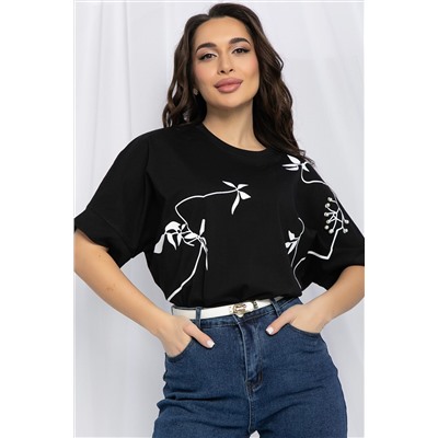 Блуза Ампир (черная) Б13168-20М