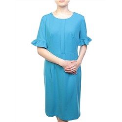 8834 LT. BLUE Платье женское (90% полиэстер, 10% эластан)