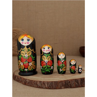 Матрешка "Хохлома с бабочкой" 5 кукольная