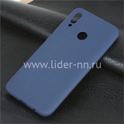 Задняя панель для Huawei Honor 10 Lite Силикон матовый (синяя)
