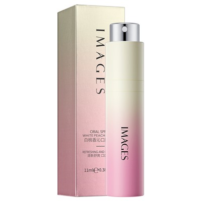 Освежающий спрей для полости рта Белый персик IMAGES Oral Spray White Peach, 11мл