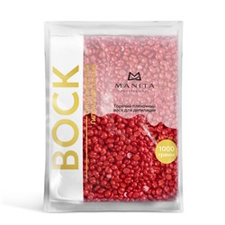 Manita Professional Воск для депиляции в гранулах синтетический, клубника, 100 г