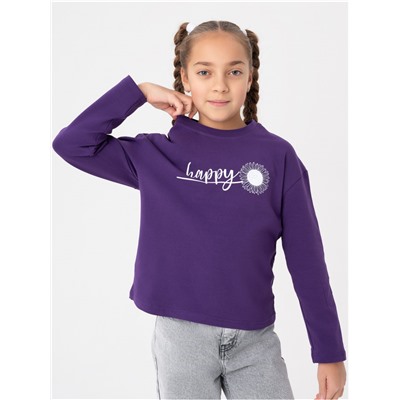 Лонгслив детский "Хэппи" фиолет