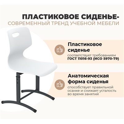 Стул Дельта SHT-S-TN28/5-7
                        д5-7 серый / антрацит