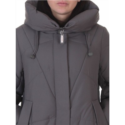 A616 GRAY Пальто зимнее женское (верблюжья шерсть, +120 гр. холлофайбер)