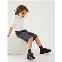 2pk Boys' Plus Fit Easy Dressing School Shorts (3-14 Yrs)