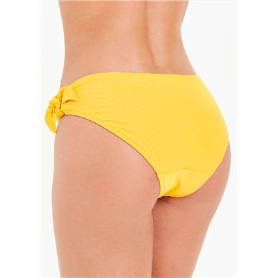 Textured Bow Bikini Bottoms