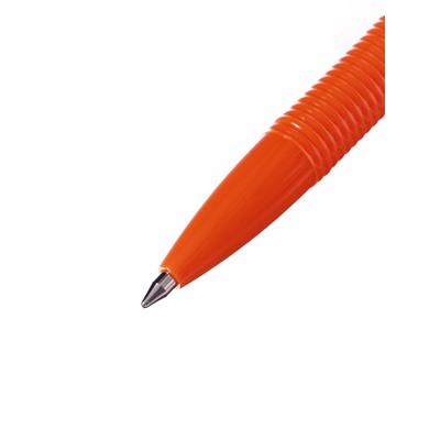 Ручка шариковая ErichKrause R-301 Orange Stick, узел 0.7 мм, чернила чёрные, длина линии письма 2000 метров, штрихкод на ручке