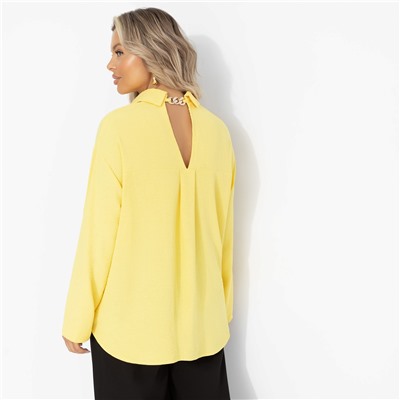 Рубашка свободного кроя, Создала себя сама (желтая)