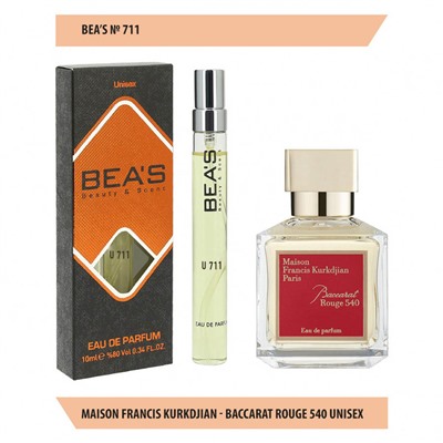 Парфюм Beas Mаisоn Frаnсis Kurkdjian Baccarat Rouge 540 Unisex U711 10 ml, Парфюм унисекс Beas U711 создан по мотивам аромата Mаisоn Frаnсis Kurkdjian Baccarat Rouge 540