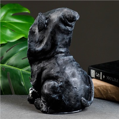 Фигурка полистоун «Котик хиппи», чёрный, 26×13×16 см