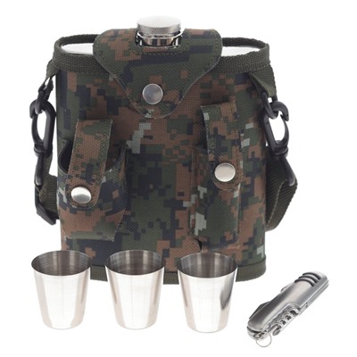 Набор с фляжкой 500 мл, 5 в 1, L14 W8 H17 см