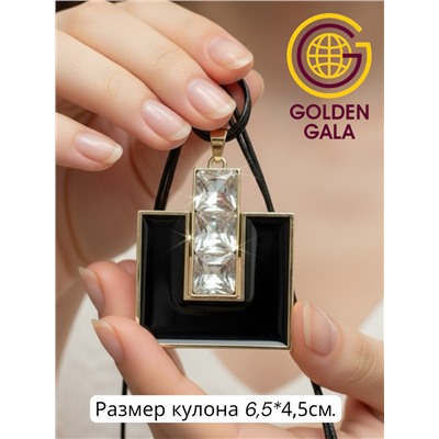 Кулон на кожаном шнурке "Женская грация" Арт КШ2130/29