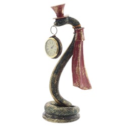 Фигурка декоративная с часами"Змея" (LR44х1 н/п), L12 W14 H35 см