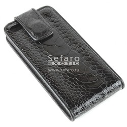 Чехол раскладной для iPhone 5 из кожи страуса