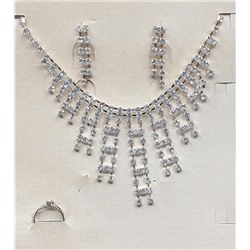 Комплект украшений Jewelry 009, серебро