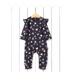 Комбинезон на манжете Baby Boom К384/1-И я729 Сердечки на графите