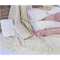 Хлопок Полотенце с Гипюром 30x50 см 1 шт/уп. Serena - Royal Nazik