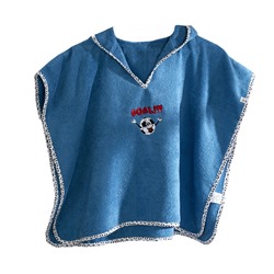 Детское Полотенце-Пончо на 2-5 года Funny Football - Mavi Panço - EcoCotton