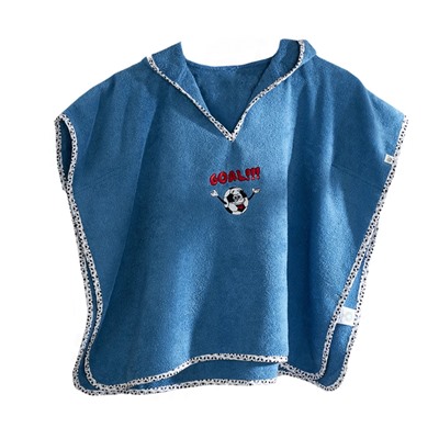 Детское Полотенце-Пончо на 2-5 года Funny Football - Mavi Panço - EcoCotton