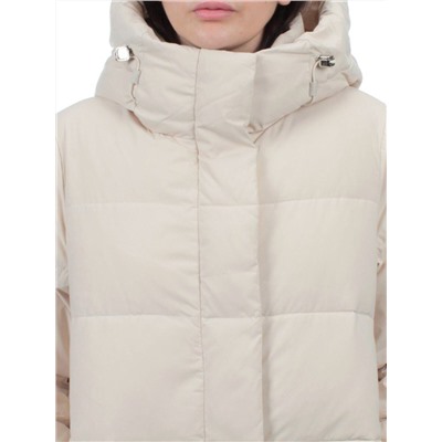 56016 BEIGE Пальто зимнее женское (холлофайбер 150 гр.)