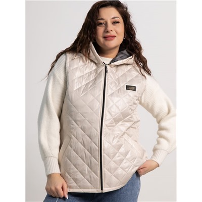 Жилет утепленный Дориана (бежевый) Б15322-18М