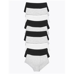 10pk Cotton Shorts (2-16 Yrs)