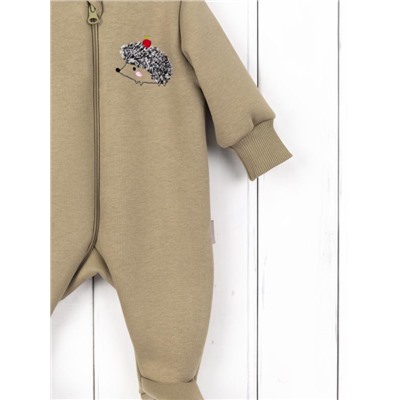 Комбинезон на стопе Baby Boom К381/2-Ф Ёжик светло-оливковый