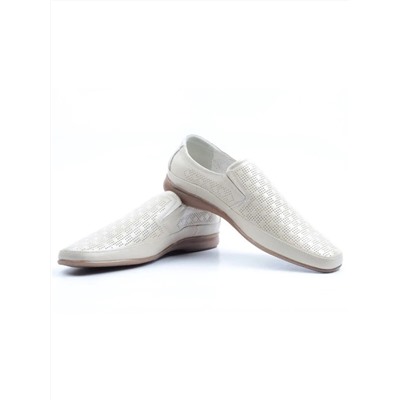 01-1509A LT. BEIGE Полуботинки мужские (натуральная кожа)