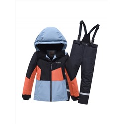 Горнолыжный костюм зимний для мальчика оранжевого цвета 9517O