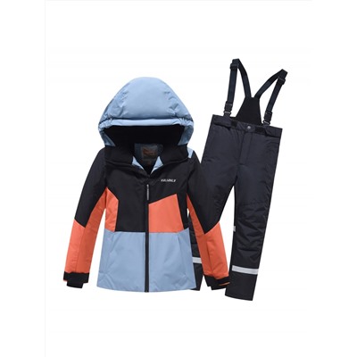 Горнолыжный костюм зимний для мальчика оранжевого цвета 9517O
