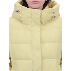 56181 YELLOW Пальто зимнее женское (холлофайбер 150 гр.)