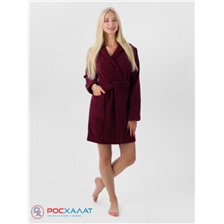 Махровый женский укороченный халат с капюшоном МЗ-01 (122)
