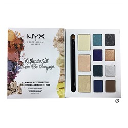 Тени + Хайлайтер NYX Wanderlust Envie De Voyager № B