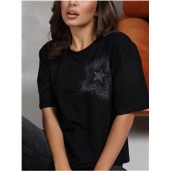 Футболка "Звезда" черный женская