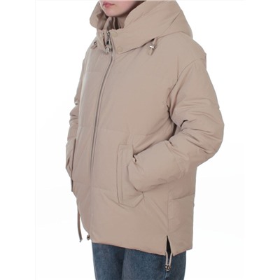 2387 BEIGE Куртка зимняя женская (150 гр. холлофайбер)