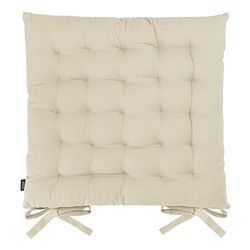 Подушка на стул из хлопка бежевого цвета из коллекции Essential, 35х35 см