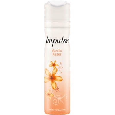 Impulse Дезодорант-спрей Vanilla Kisses, 75 мл