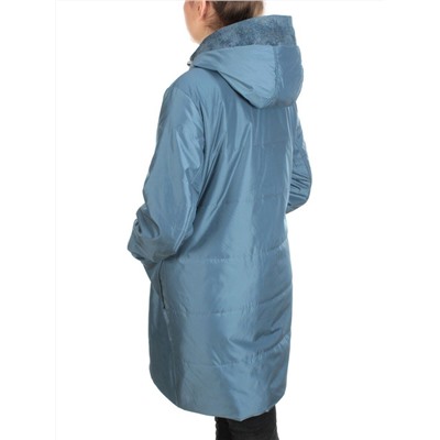 BM-15 GRAY/BLUE Куртка демисезонная женская (100 гр. синтепон)