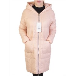 8808 PINK Пальто женское демисезонное (100 гр. синтепон)