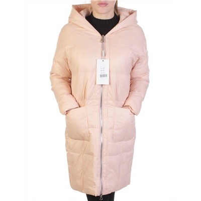 8808 PINK Пальто женское демисезонное (100 гр. синтепон)