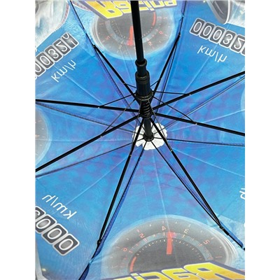 Зонт-трость для мальчика (Автомобили) полуавтомат Арт 003/3